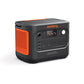 Angled view of Jackery 1500 V2 portable power station showing side vents ports and top handle