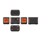 Multiple angle layout of Jackery 1500 V2 portable power station showing top bottom and side details