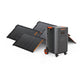 Jackery Explorer 5000 Plus paired with two SolarSaga 340W panels for off-grid power generation.