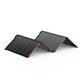 Jackery SolarSaga 340X solar panels folded out in a freestanding configuration for outdoor charging.