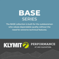 Klymit Base Series sleeping pad collection graphic highlighting durability and performance