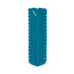 Klymit Static V Base inflatable sleeping pad in blue showing full length V-chamber design