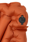Klymit insulated sleeping pad valve closed detail showing durable air seal for camping mattress