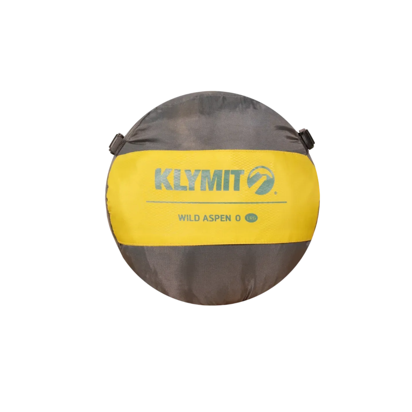 Klymit Wild Aspen 0 sleeping bag compressed round view lightweight backpacking sleeping bag