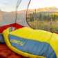 Side view of Klymit Wild Aspen 0 sleeping bag showing insulation and mummy shape design