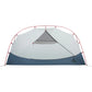Side profile view of MSR Hubba Hubba HD 1-Person Tent body showing compact single-person floor plan, DAC pole arch and single door entry on white background
