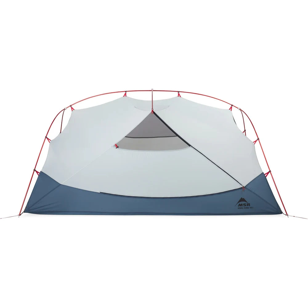 MSR Hubba Hubba HD 2-Person Backpacking Tent body profile view showing inner tent structure, DAC NSL pole arch, and spacious 29 sq ft floor area