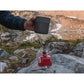 MSR Trail Mini Duo cook set pot on stove with MSR IsoPro fuel canister at basecamp, demonstrating everyday backpacking and outdoor adventure use