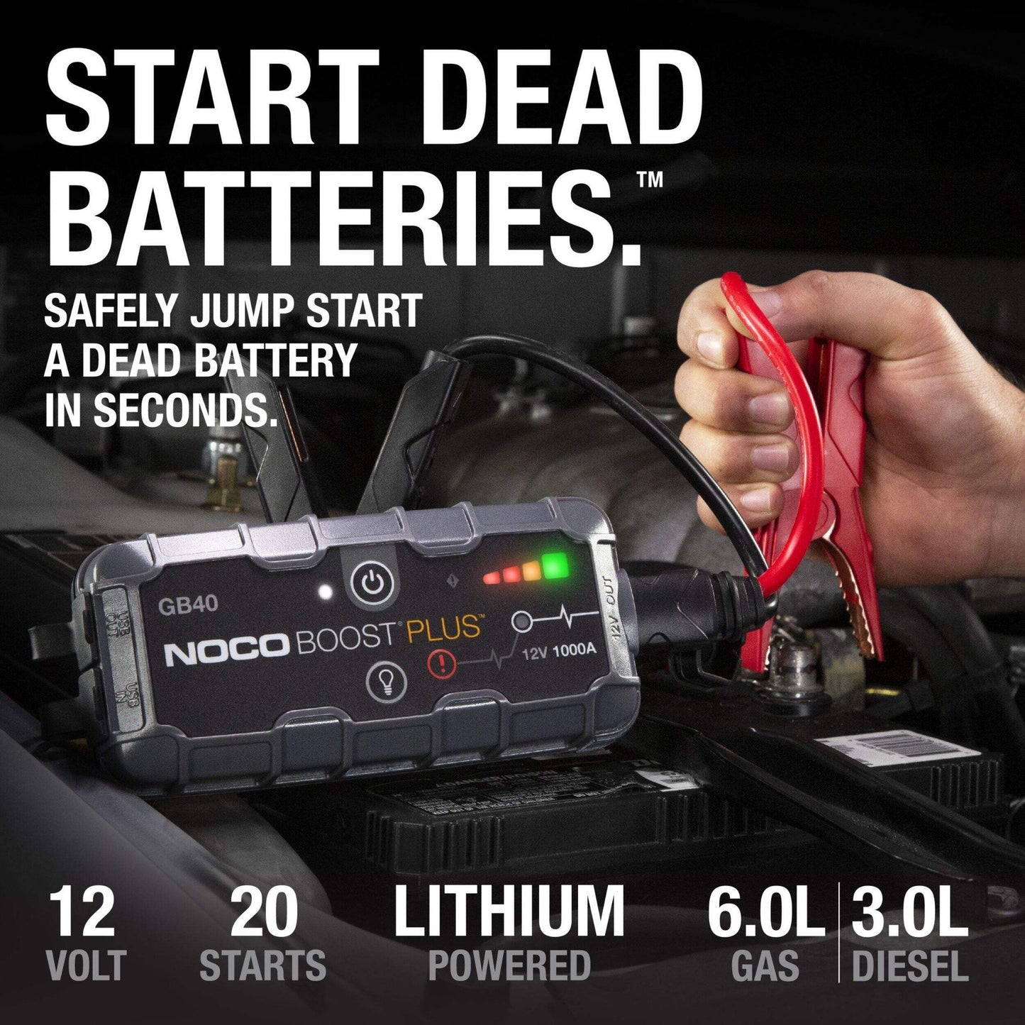 NOCO GB40 Boost 12V 1000A Jump Starter