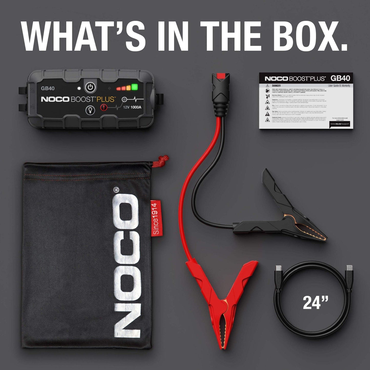 NOCO GB40 Boost 12V 1000A Jump Starter