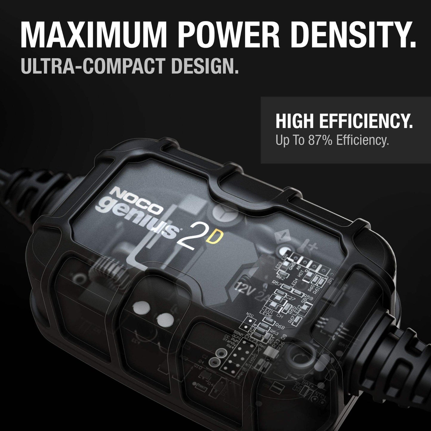 NOCO GENIUS2D 2A Direct-Mount Battery Charger