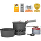 Primus PrimeTech stove set 1.3L camping cooking system with burner pot and gas canister