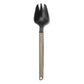 Primus Trekking Spork vertical front view on white background showing full length of anodized aluminum handle with Primus branding and black nylon spork head