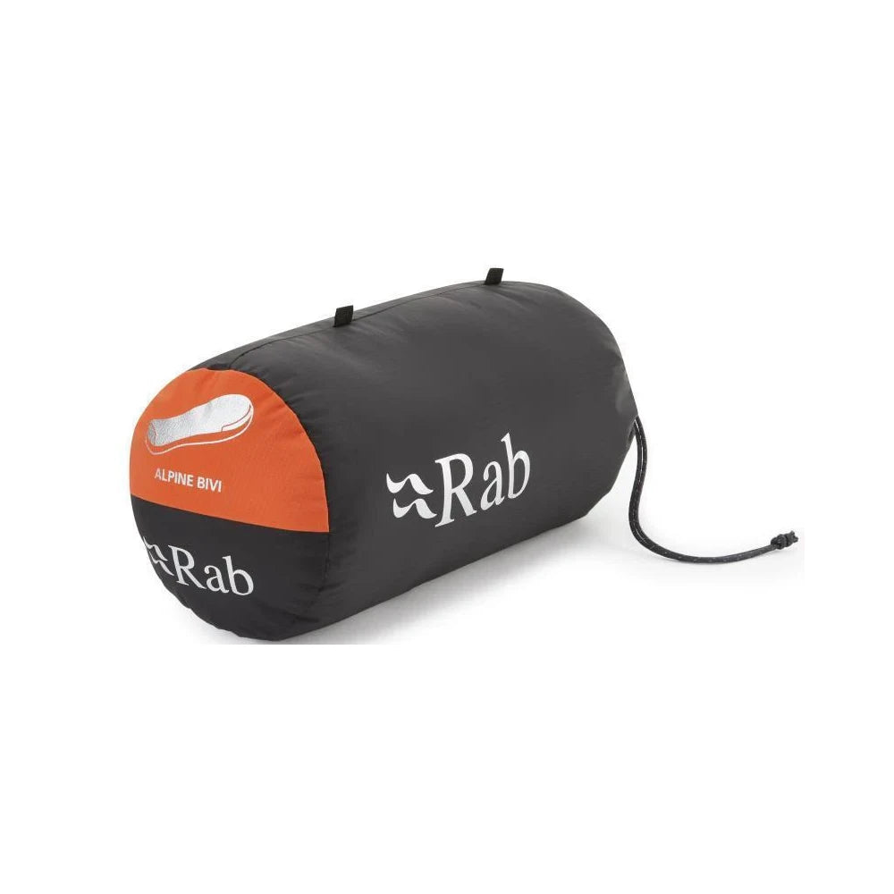 Rab alpine bivi in orange stuff sack compact waterproof bivy bag outdoor gear storage
