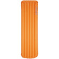 Rab Hypersphere Ultra 7.5 inflatable sleeping mat in orange top view showing full length air channels