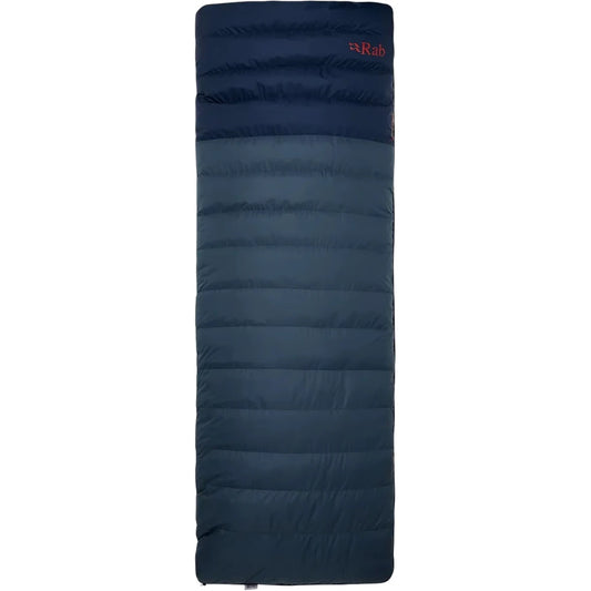 Rab Outpost 500 sleeping bag full length view in blue