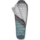 Rab Radeon -12°C sleeping bag open showing inner lining insulation and hood design