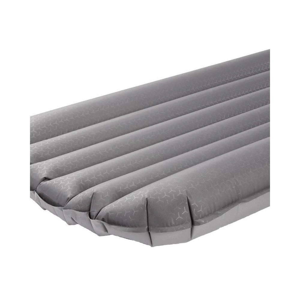 lose-up of Rab Stratosphere 4 sleeping mat baffles and fabric texture