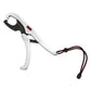 Rapala 6 inch floating fish gripper in white with black jaw, Rapala logo and wrist lanyard
