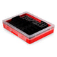 Rapala Jigging Rap ice jig box closed with clear lid and red base