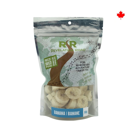 Revelation Road Freeze-Dried Banana Slices – 80g Natural Fruit Snack
