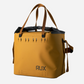 Rux 25L soft cooler bag in bronze front view with logo and structured base.