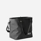 RUX 30L Waterproof Tote in black, black waterproof tote front 34 left no strap product image on white background