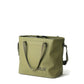 RUX 30L Waterproof Tote in green back angle product image on white background