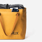 RUX 30L Waterproof Tote in bronze, rux 30l waterproof tote rux waterproof tote 30l bronze waterproof front pocket product view on white background