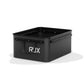 RUX 40L black open top waterproof gear container showing spacious interior for outdoor equipment
