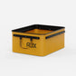 RUX 40L collapsible gear box in bronze color featuring open collapsible gear box front angle