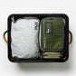 RUX 40L collapsible gear box in bronze color featuring top view packed gear box