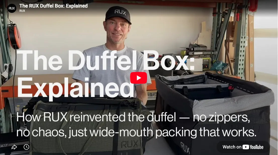Load video: Rux Duffle Bag Overview