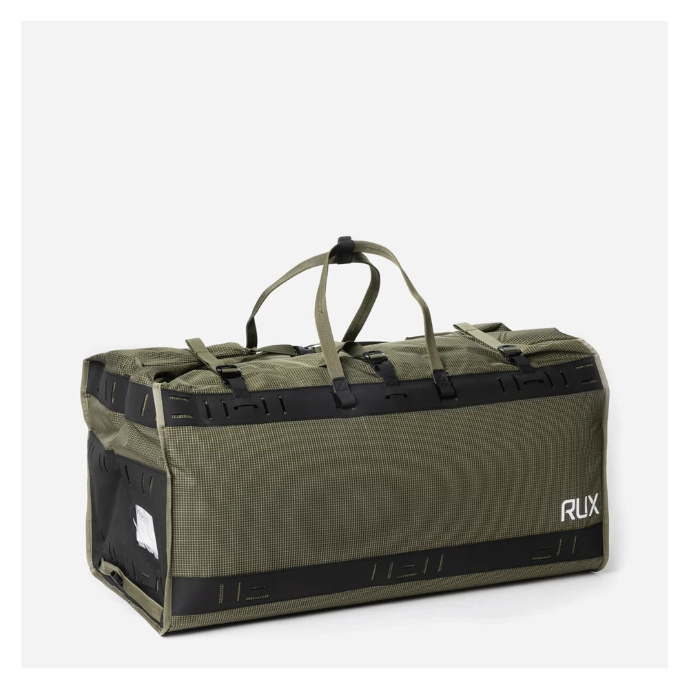 Rux DuffleBox 75L angled perspective outdoor adventure duffle bag