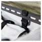 Rux DuffleBox 75L buckle closure detail with modular attachment system