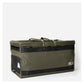 Rux DuffleBox 75L open side view of storage bag with structured modular design