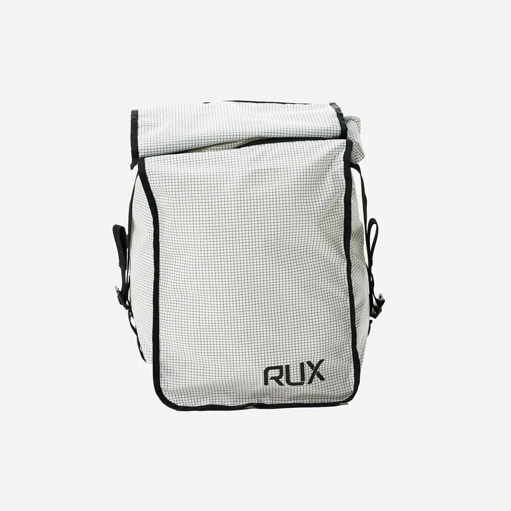 Rux Packing Cube 10L front view showing compact structured gear storage cube with flap closure