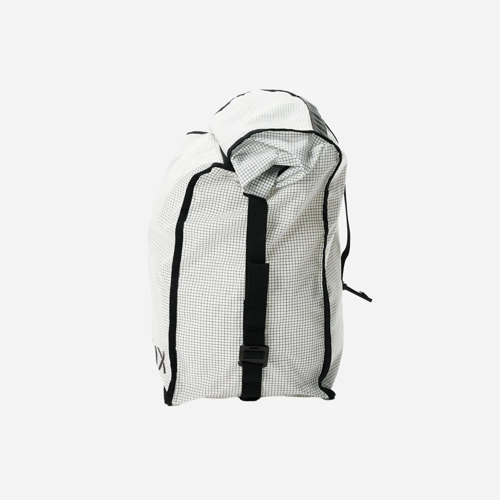 Rux Packing Cube 10L side view showing compression strap and structured packing cube shape