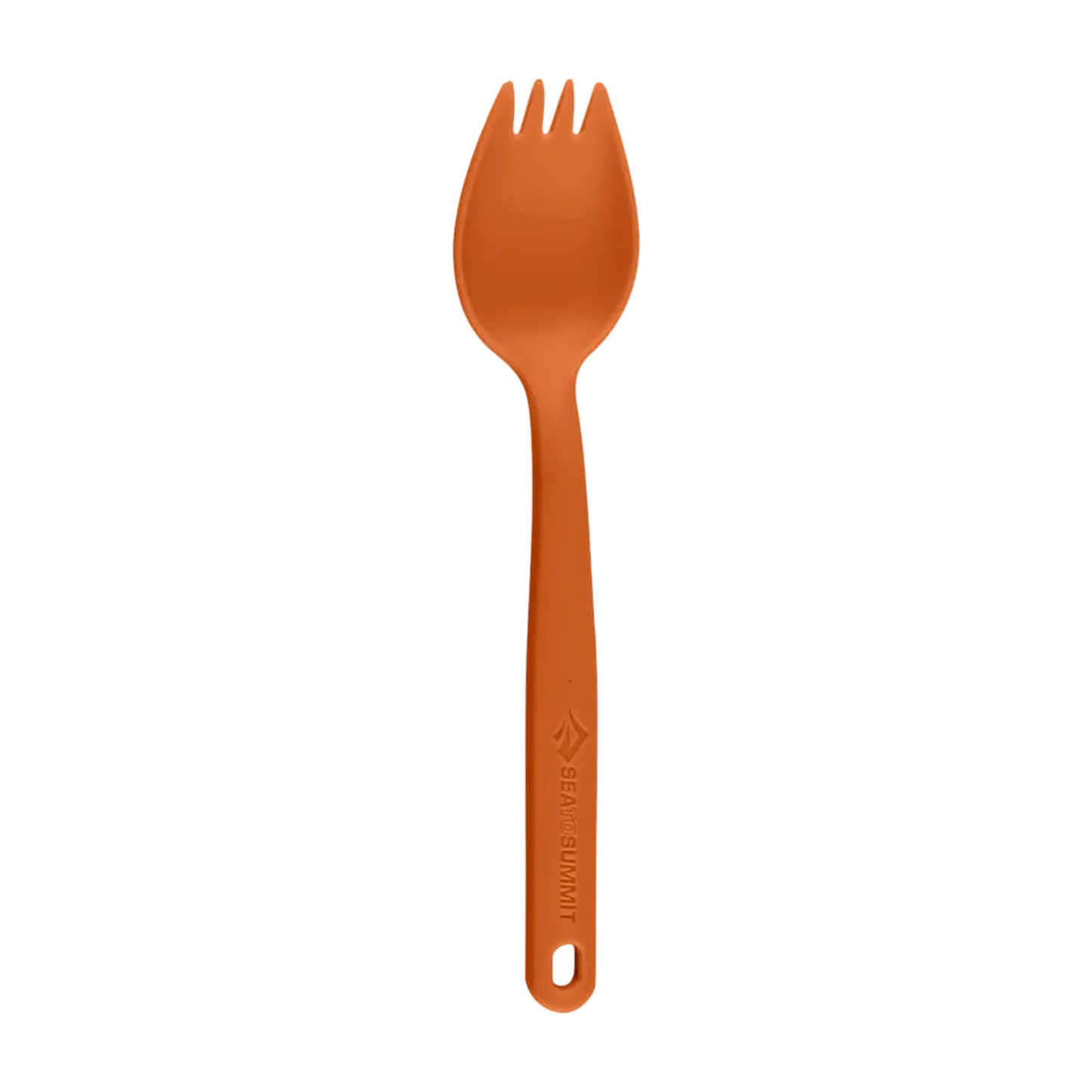 Sea to Summit Camp Cutlery spork lightweight orange camping utensil with carabiner attachment hole