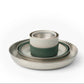 Sea to Summit Detour dinnerware set nested together, plates, bowls, and cups stacked