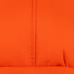 Close-up of the stitched and sealed seam on an orange Sea to Summit Lightweight Dry Bag showing the tight woven fabric