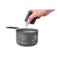 Sea to Summit Wilderness Wash being poured into camping pot for outdoor dish cleaning