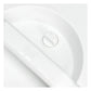 Stanley Adventure Fast Flow Water Jug 2 Gallon in Chalk top-angle view on white background showing the white circular lid with integrated white carry handle bridge, black latch buckle on the side, and white cylindrical body