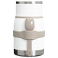 Stanley Adventure To-Go Food Jar with Spork 24 OZ in Frost, front view with the spork tucked into the silicone band