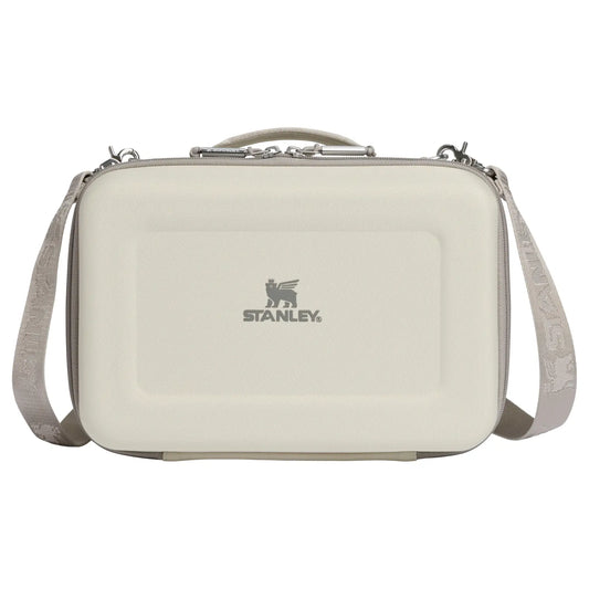 Stanley All Day Midi Lunch Box 6.3 QT in cream, front view with shoulder strap
