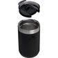 Stanley Everyday Camp Cup 12 oz with lid removed, showing the stainless steel interior