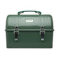 Stanley Legendary Classic Lunch Box 10 QT in Hammertone Green, front view with latches closed