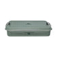 Stanley Legendary Useful Box 1.25 QT side view showing the wire latches and logo on the lid