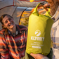 Klymit Static V Summit Double sleeping pad in compact stuff sack with logo