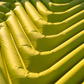 Close-up of inflated surface on Klymit Static V Summit Double sleeping pad